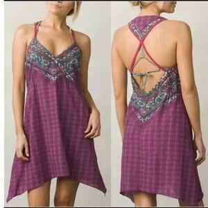 Prana Darya Women's Purple Sleeveless Dress Large